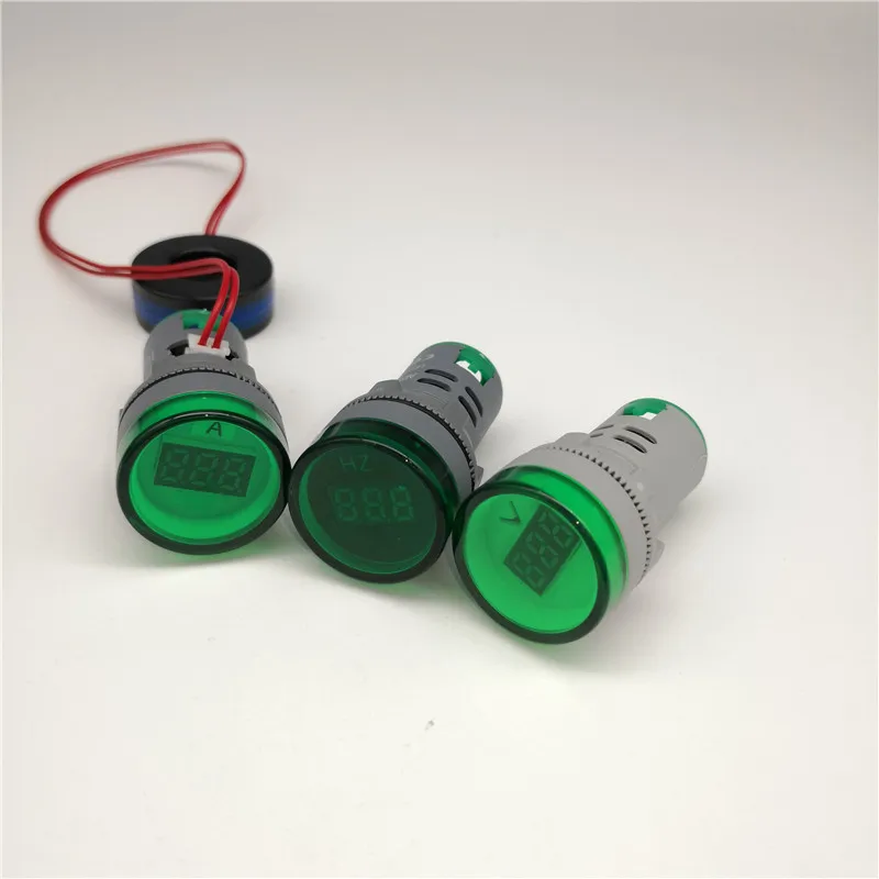 22MM AD16-22DSV type AC DC5-500V Mini Voltage Meter LED Digital Display Voltmeter Indicator Light Lamp Ammeter Hertz frequency |