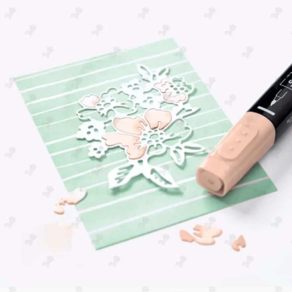 

New Fresh flowers Metal Cutting Dies & Stamps Scrapbook Dariy Decoration Stencil Embossing Template DIY Greeting Card Handmade