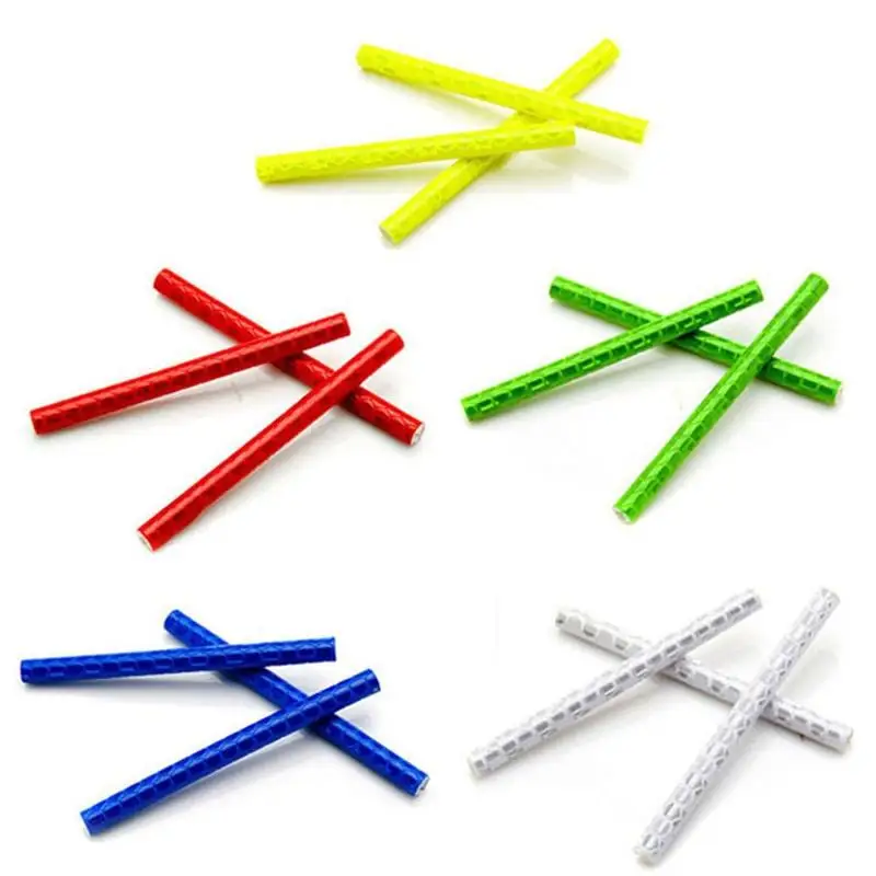 

12 шт. велосипедные шлемы для езды на горном велосипеде, обода колеса говорил Крепление зажим трубка Предупреждение светильник полосы Отраж...