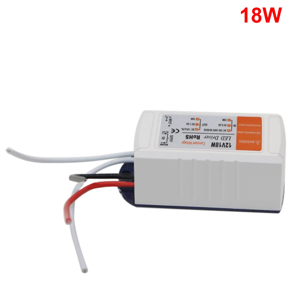 18/28/48/72W LED Driver Transformer Power Supply Adapter AC90-240V To DC12V Constant Voltage for Light Strip | Обустройство дома