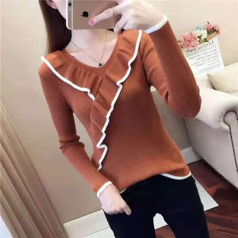 

Autumn And Winter New Women's Korean Pullover Long Sleeved Sweater Fashionable And Casual Women's Sweater