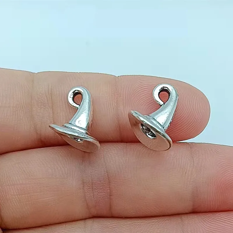 20 шт. 10x10 мм античный серебряный цвет Шляпа Волшебника подвеска аксессуары для