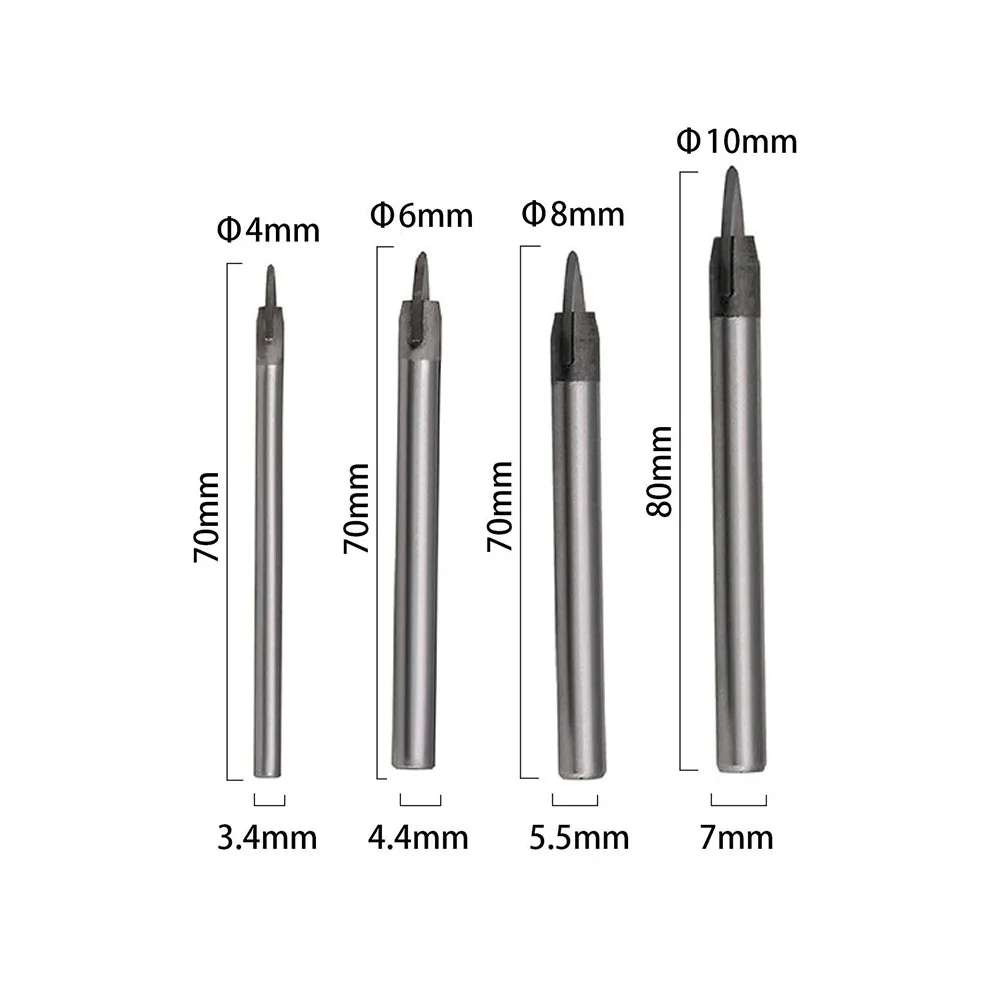 

Kit Triangular drill bit Reaming drill 4x 4 pcs 4mm 6mm 8mm 10mm Ceramic