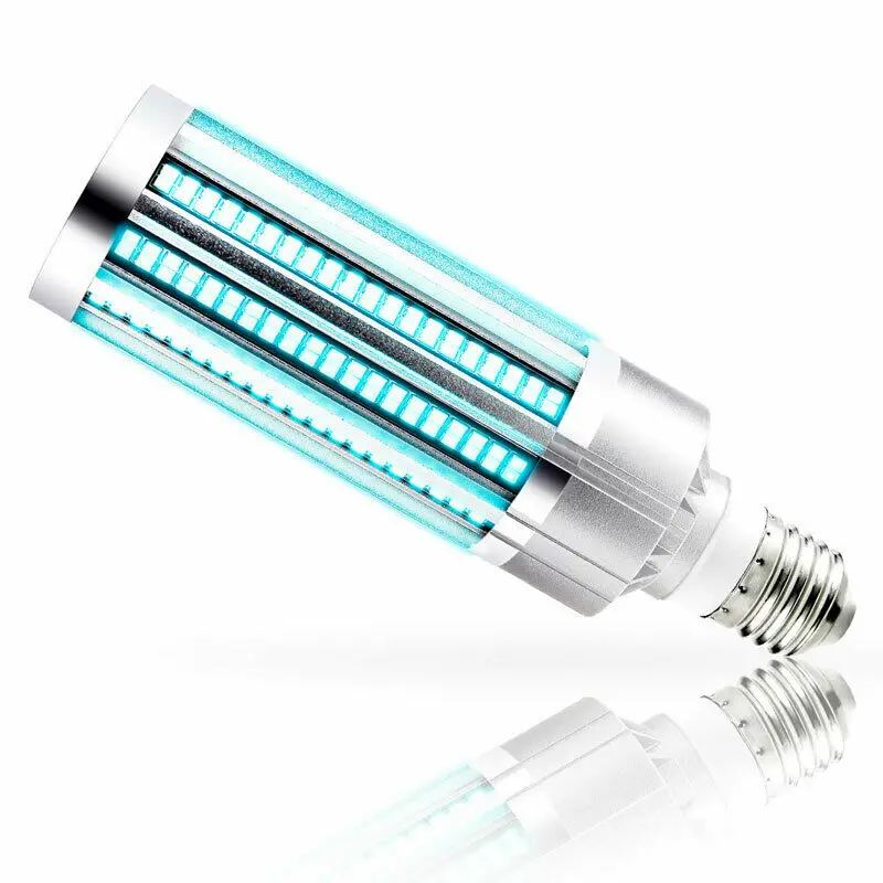 

60W E27 UV Ultraviolet Light Germicidal Lamp Disinfection LED Corn Bulb Ozone Free Sterilizer Killing Bacteria Mites Home 220V