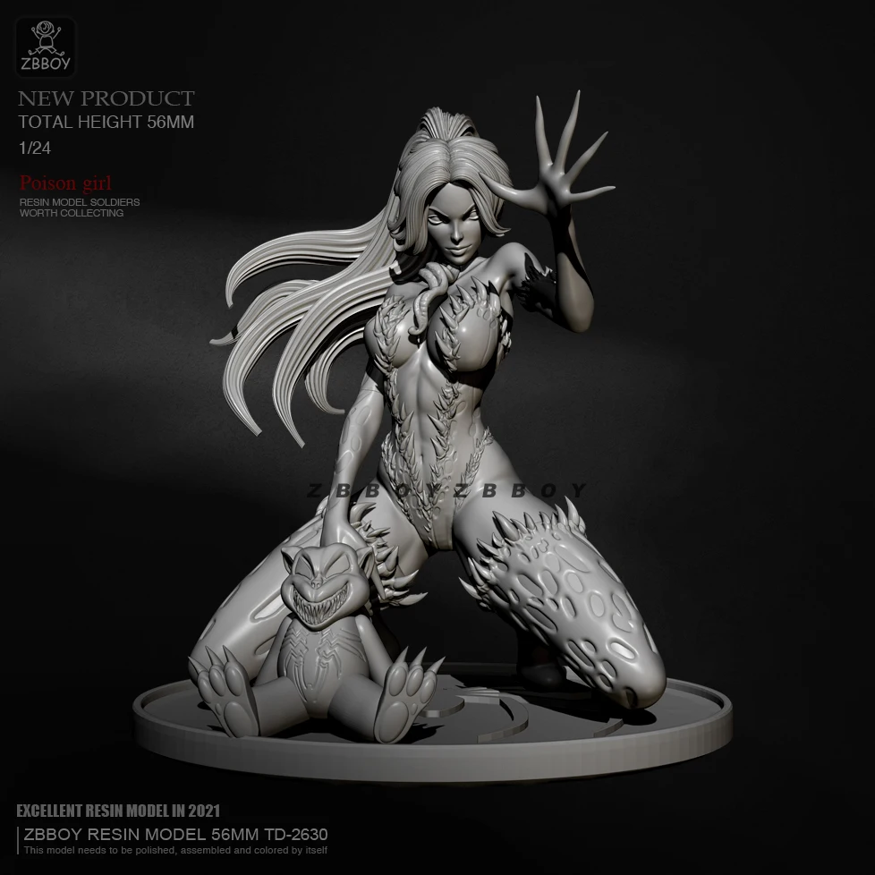

H75mm 1/24 Resin model kits figure beauty colorless and self-assembled TD-2630