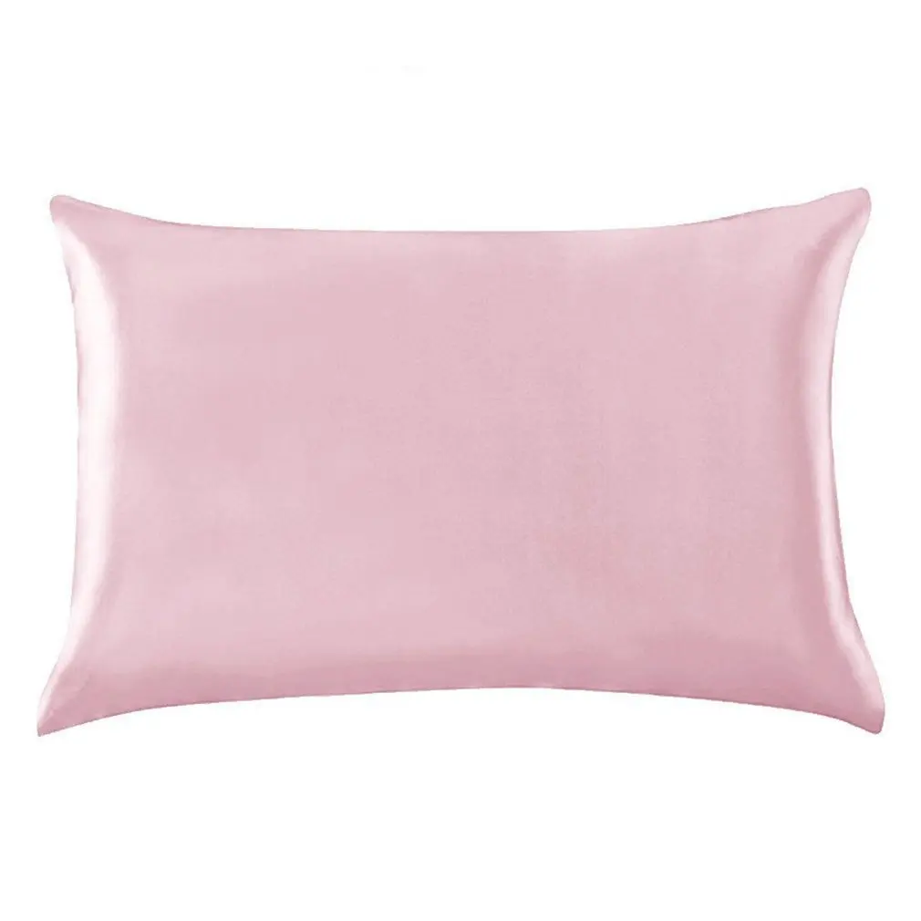 100% Queen Standard Satin Silk Soft Mulberry Plain Pillowcase Cover Chair Seat Square Pillow Cover Home