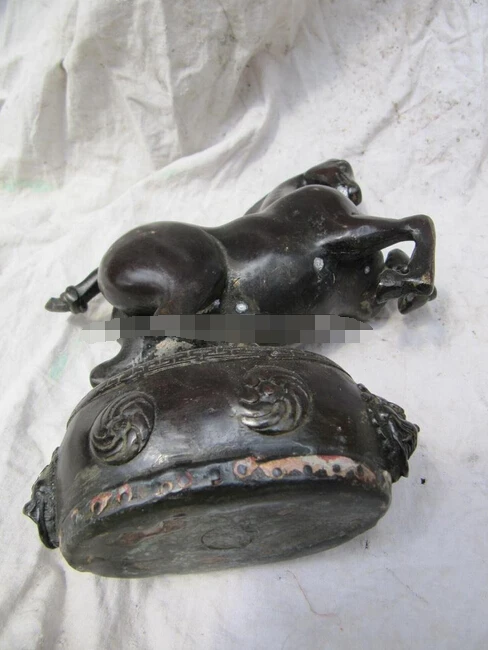 825 + классическая чистая медь ручной работы резьба боевой конь войны-Лошадь