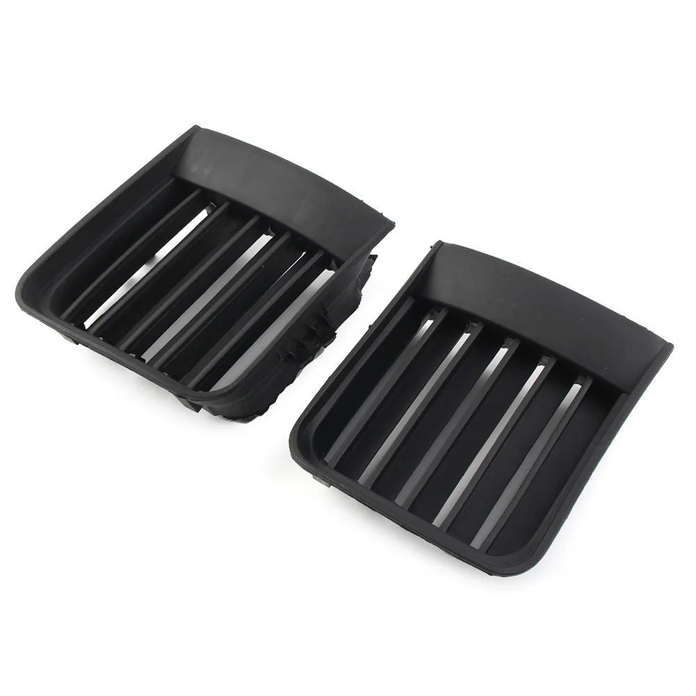 Черный ABS передний бампер автомобиля противотуманная фара решетка накладка