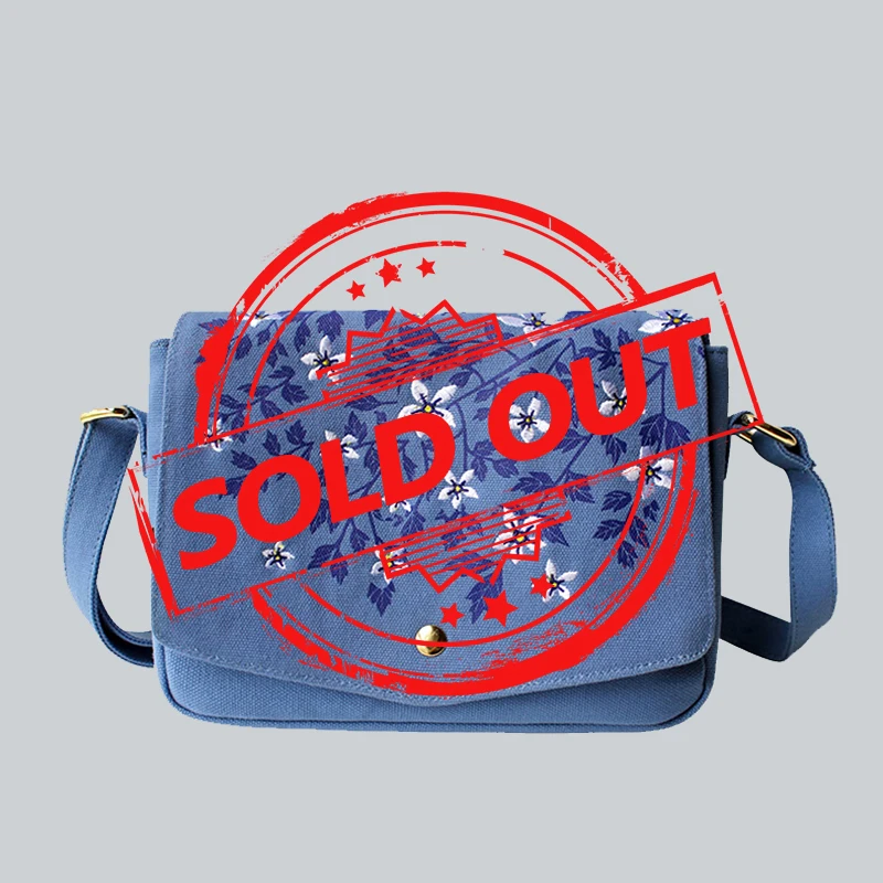 Брендовая сумка мессенджер с цветочной принцессой для девочек тканевая вышивкой