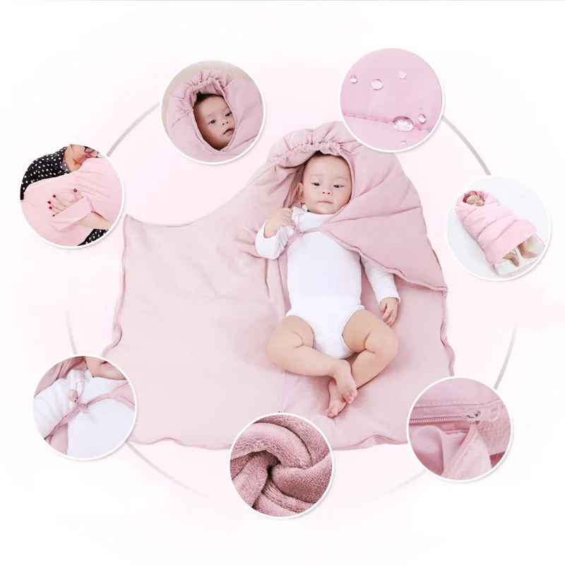 Herbabe/Детские зимние теплые спальные мешки пеленка для новорожденных детская