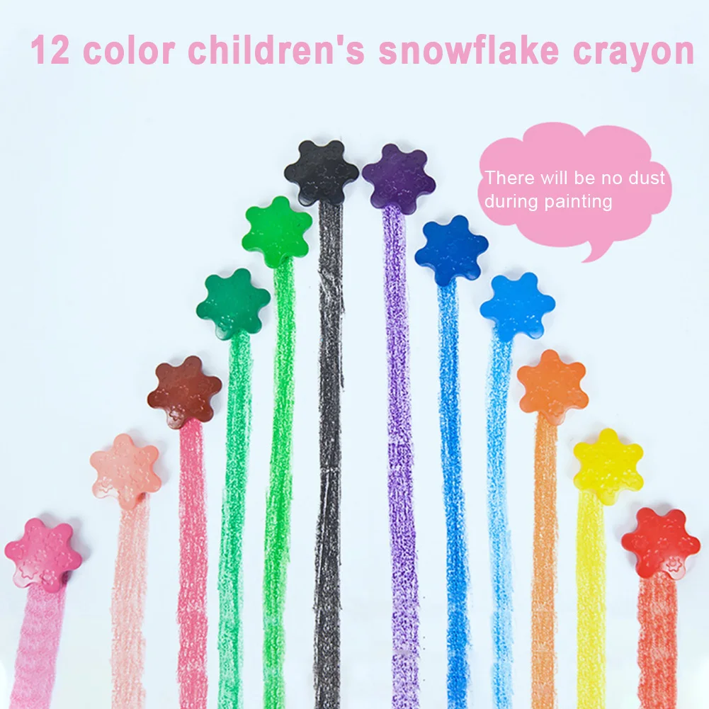12 цветов в форме снега детские игрушки товары для рукоделия подарок рисование