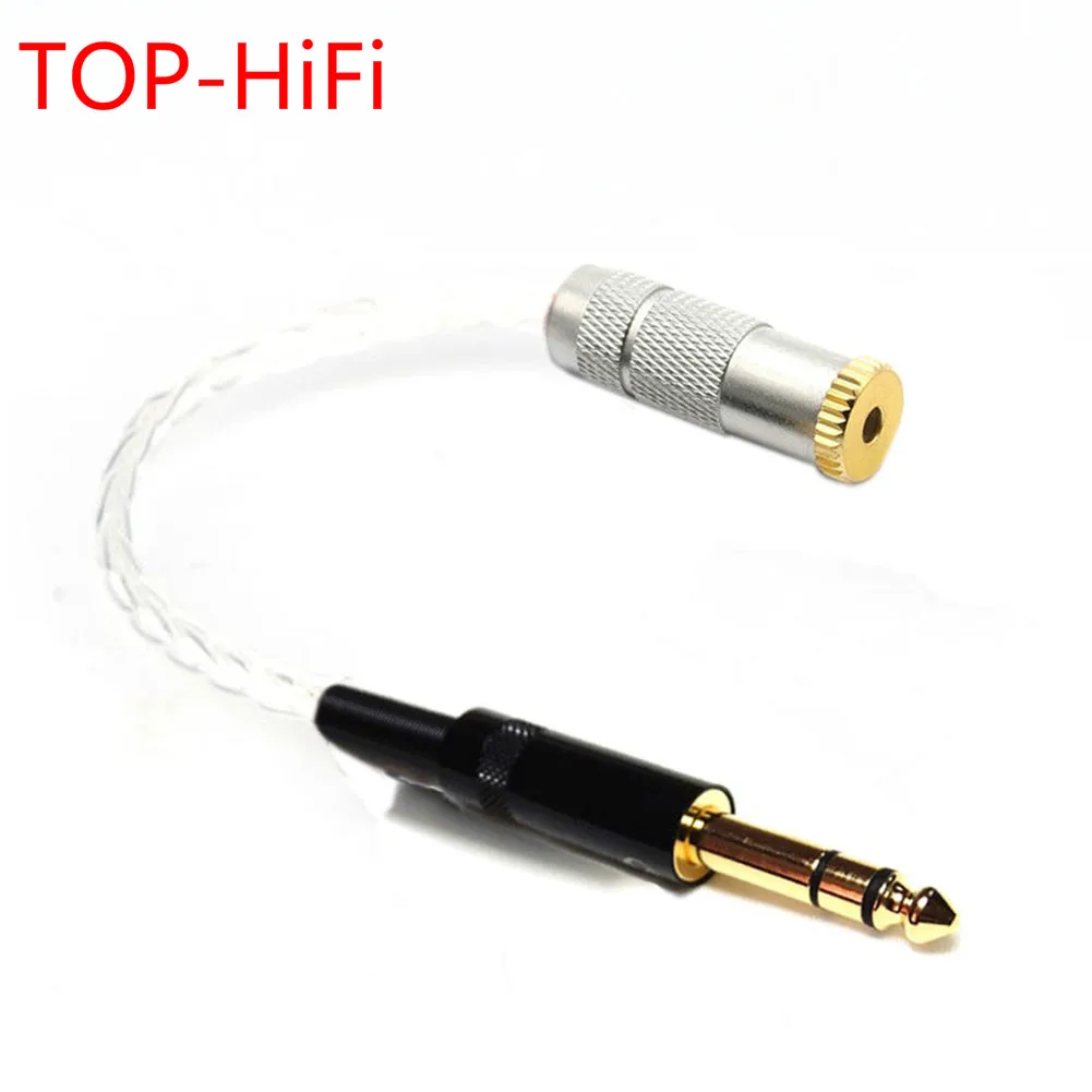 TOP-HiFi 10 см 7n посеребренный 6 35 мм TRS 3-контактный штекер до 2 5 TRRS сбалансированный