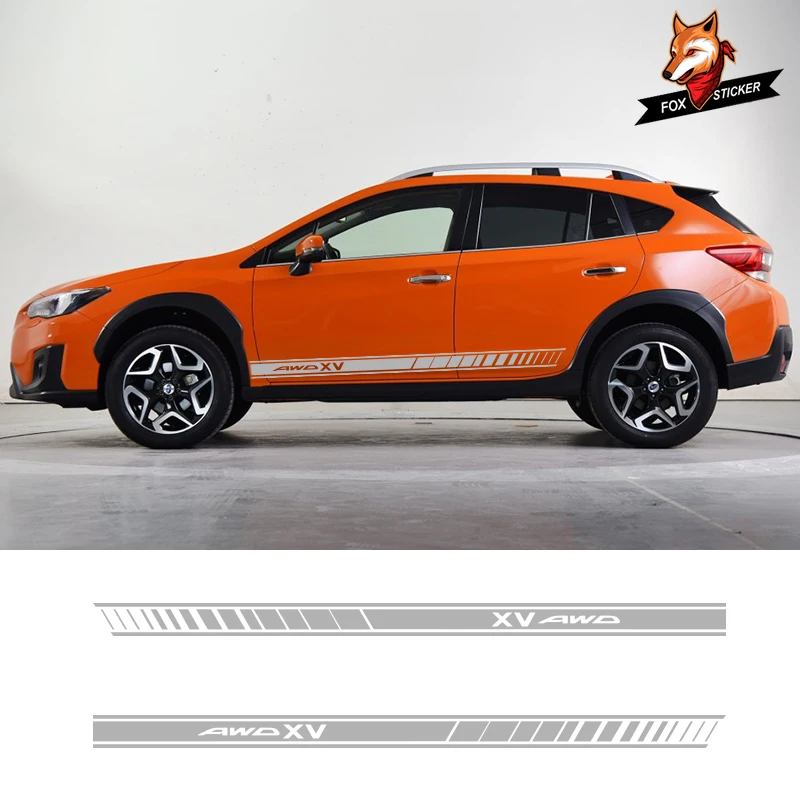 Двусторонняя глянцевая Автомобильная наклейка графика виниловые боковые полосы