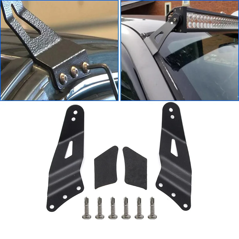 

for Chevrolet Chevy GMC Sierra Yuko Silverado Tahoe Suburban Pillar Mounting Bracket for Upper Windshield Led Light Bar