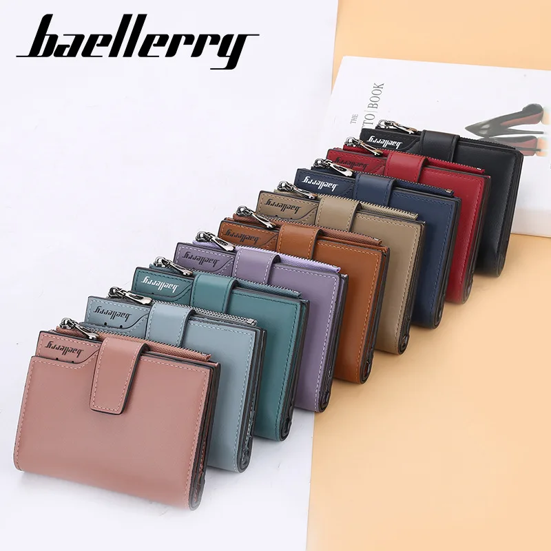 

Baellerry Women's Wallet New Short Women Coin Purse Casual Wallets Woman Card Holder Ladies Wallet Female Hasp Clutch For Girl