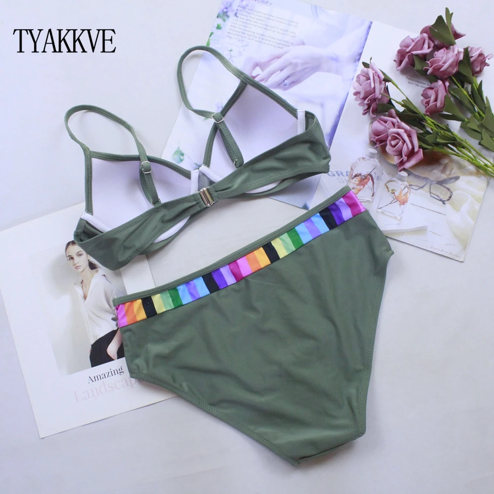 TYAKKVE, сексуальный комплект бикини, купальник для женщин, с принтом, купальник, пуш-ап, в горошек, бикини размера плюс, купальный костюм, пляжная одежда, бикини 3XL