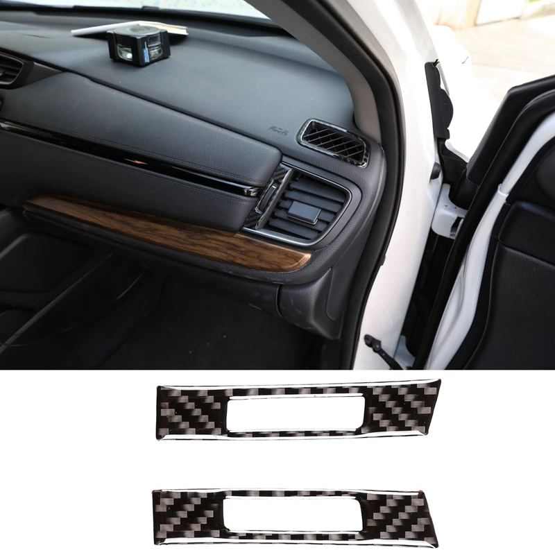 

Carbon Fiber ABS Central Control Side Dashboard Air Outlet Trim Cover for Honda CR-V CRV 2016-2019 Car Stylings