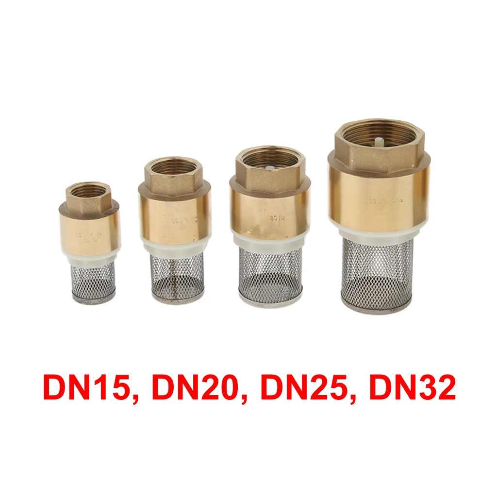 Brass Foot Valve Mesh Check With Strainer Filter Installed at a pump or the bottom of pipe line | Дом и сад
