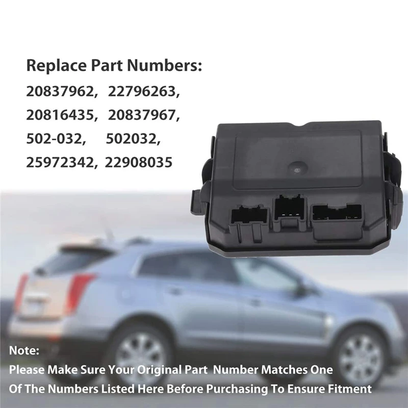 

Rear Liftgate Control Module for Cadillac SRX 2010-2015 20837967 502-032 20837962