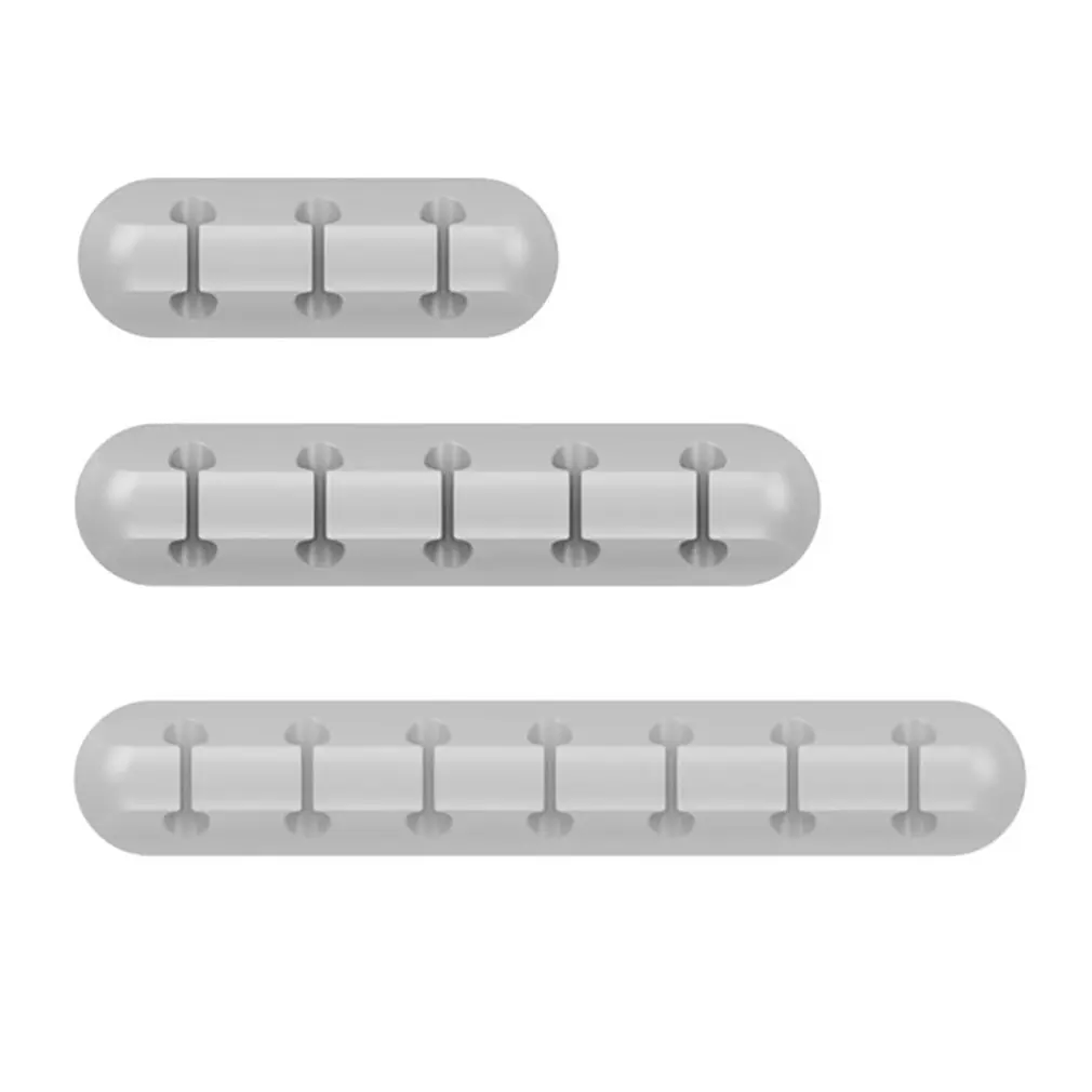 

Cable Organizer Silicone USB Cable Winder Desktop Tidy Management Clips Cable Holder For Mouse Headphone Wire