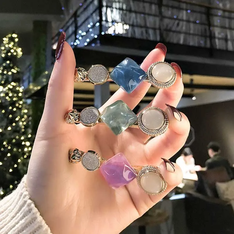 1 шт. в партии 6 стилей женская мода натуральных камней геометрический принт