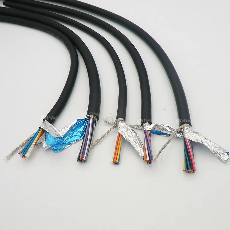Гибкий Экранированный Кабель 0 14 2 26 24 мм² контрольный провод 3 22AWG Луженая Медь 4 5 6