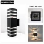 Современный светодиодный открытый настенный светильник 2*12 Вт E27 E26 наружная настенная лампа бра крыльцо Светильник внешний Водонепроницаемый вверх и вниз сторона AC85-265V