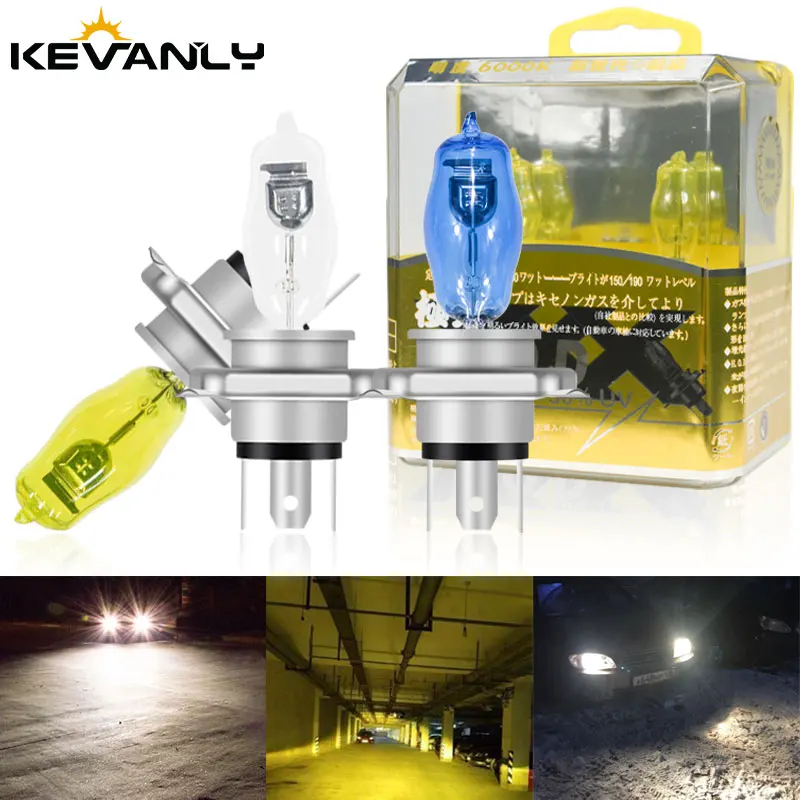 

KEVANLY 100W H4 880 881 H27 H28 H3 H7 H1 H8 H11 9005 9006 HB3 12V Headlights Lamp Halogen Bulb 3000K Fog Light Driving Lamp