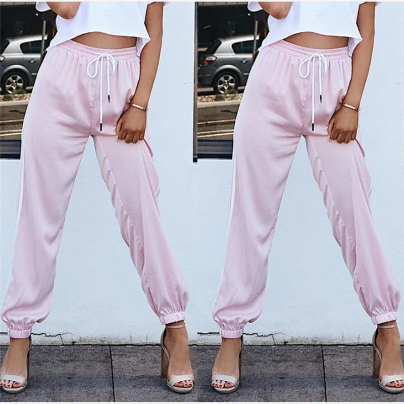 Уличные леггинсы для фитнеса женские спортивные штаны Свободные повседневные с