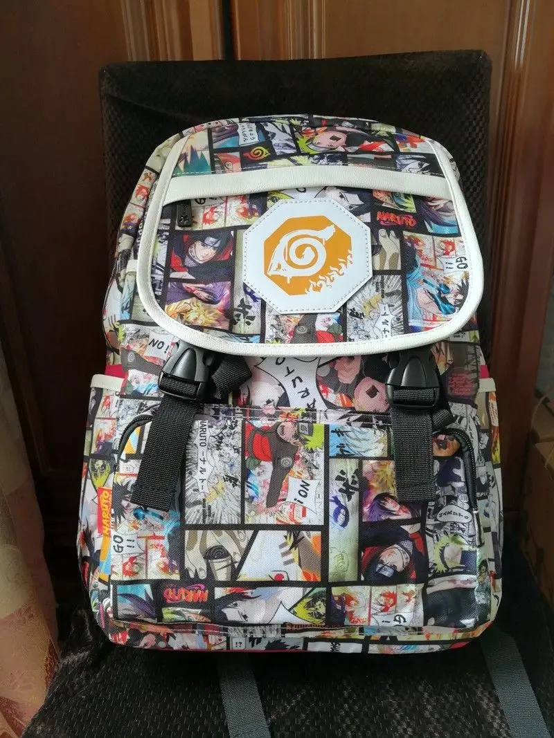 Аниме Наруто печать мультфильм Рюкзак Школьная Сумка студенческий рюкзак сумки