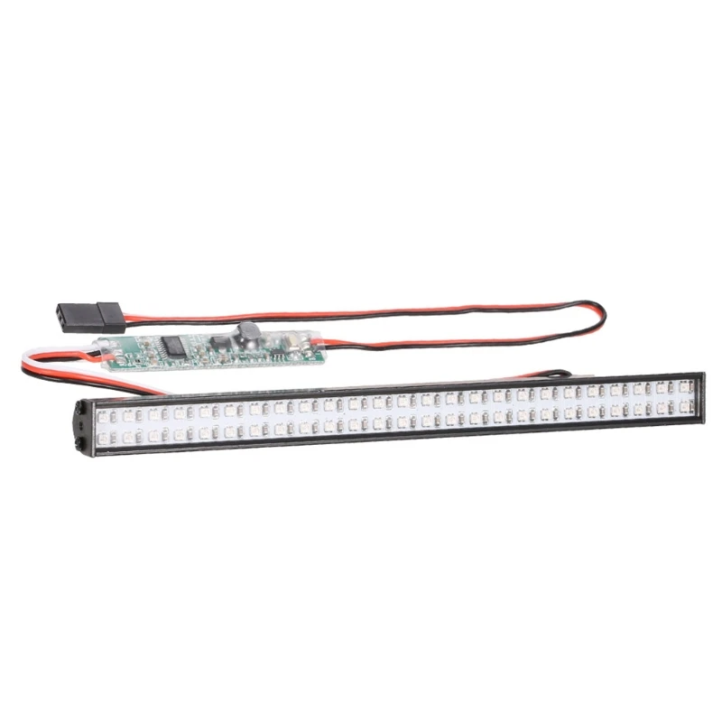 

1:10 Remoter Control Car LED Light Bar Replacement 4/6WD Spare Part w/ L-Shaped Bracket Easy Fixed Upgrade RC Accessory
