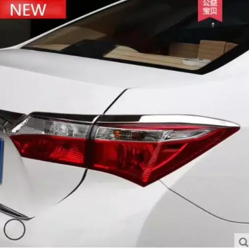 4 шт. стайлинга автомобилей новых Нержавеющая сталь хвост светильник s бровей