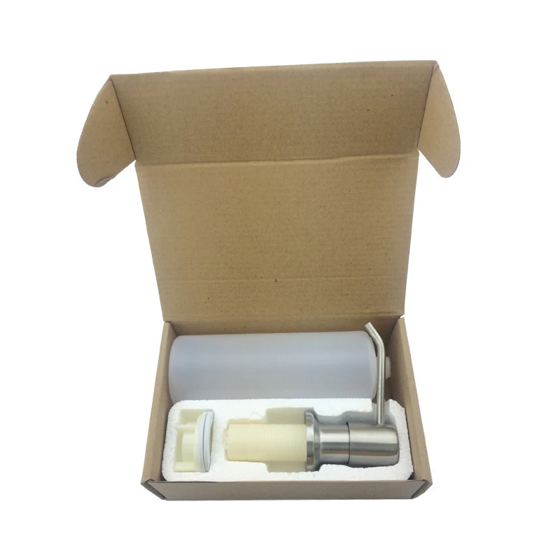 

300ML Kitchen Sink Soap Dispenser Black ABS Dispenser Detergent Liquid Soap Lotion Dispensers Stainless Steel Head