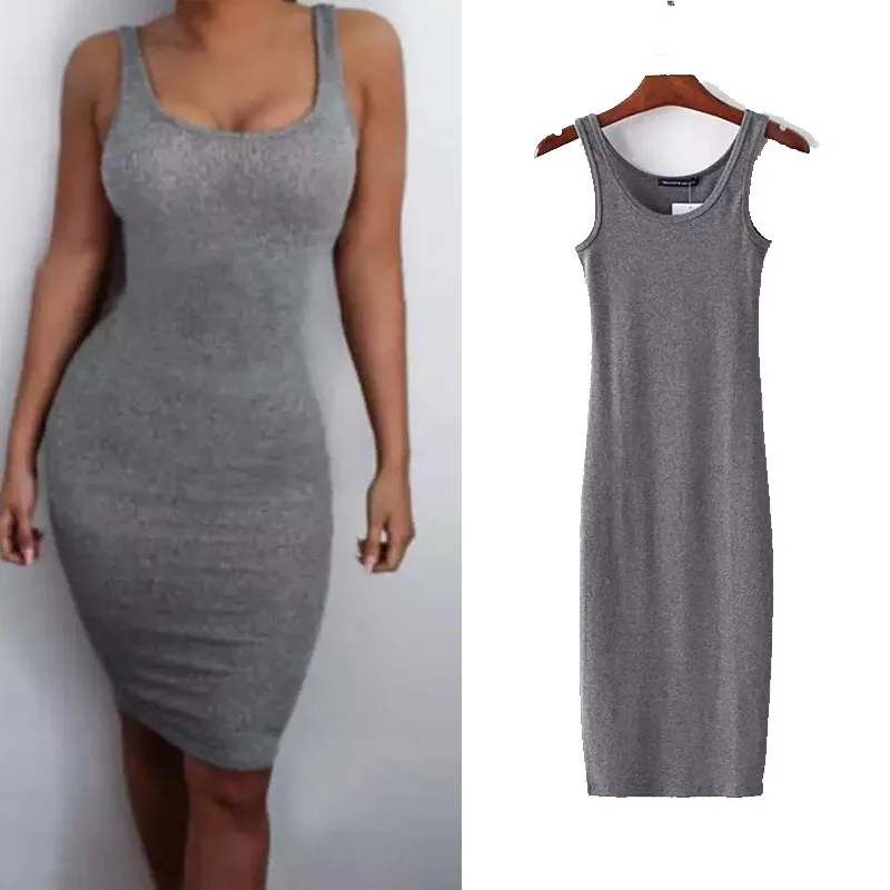 Сексуальное платье без рукавов женское Бандажное облегающее длинное для девушек