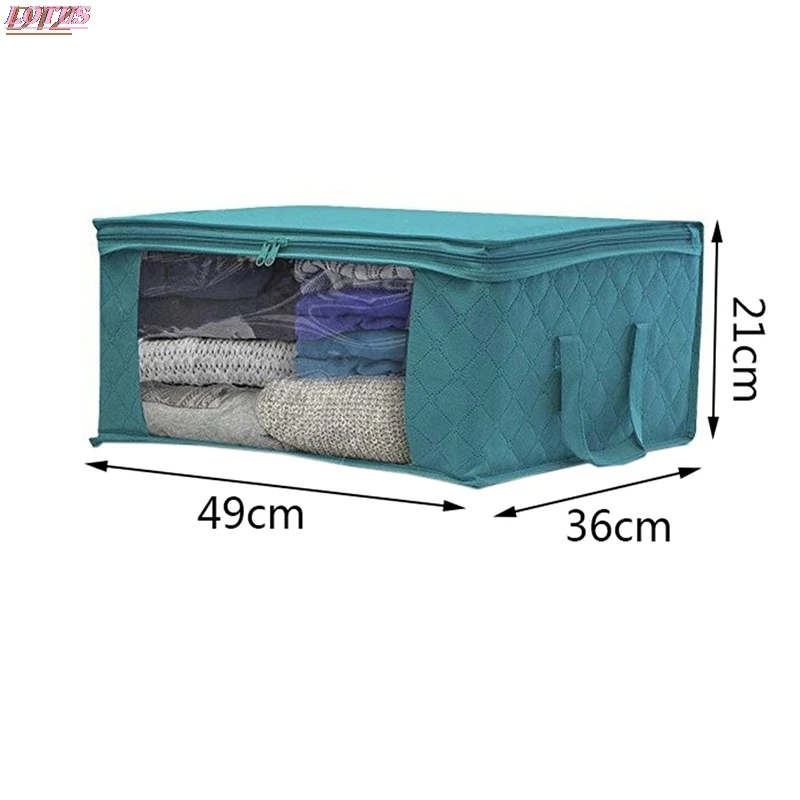

New Super Practical Portable Three Color Non Woven Storage Bag Folding Quilt Dustproof Cabinet Finishing Box