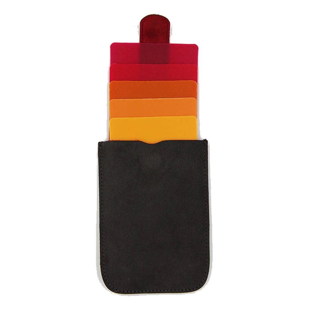 

Unisex Ultra-thin Waterproof Card Holder Stack Up Pull Out Slim Cascading Credit Card Wallet Business ID Card Holder Case