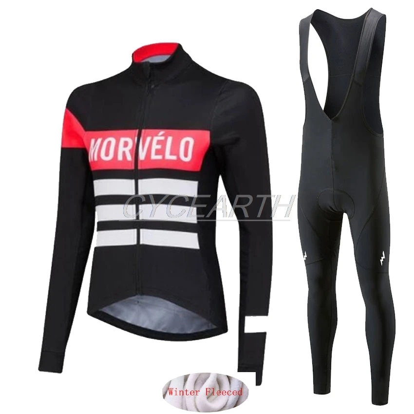 Женский комплект одежды для велоспорта morвелосипед зимняя теплая флисовая