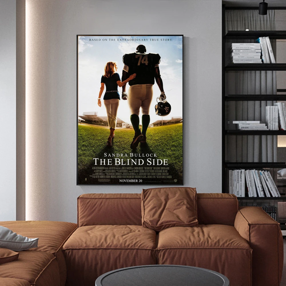 

The Blind Side Movie Poster and Prints Wall Canvas Inspirational Classic Vintage Wall Film Painting for Living Room Home Decor
