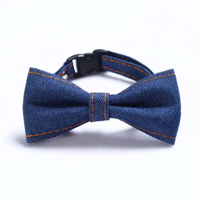 

Pet Cat Dog Collar Cat Small Dog Bowknot Collar Denim Bow Tie Small Rabbit Pet Necklace Gift For Small Cats And Dogs Accessories