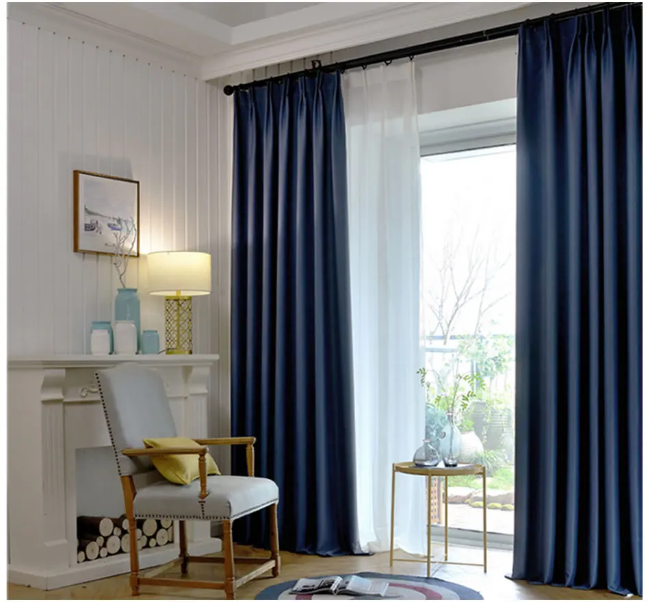 Modern Blackout Curtains for Window Treatment Blinds Finished Drapes Living Room Bedroom CT1060 | Дом и сад