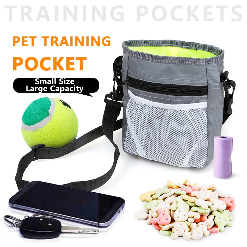 

Тканевый чехол из ткани Оксфорд для дрессировки собак, водонепроницаемый, устойчивый к царапинам, сумка для лакомств, сумка для домашних жи...