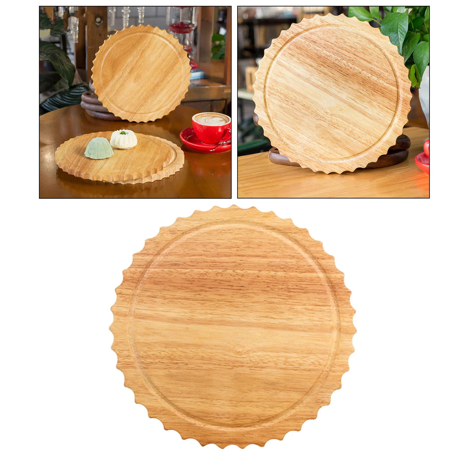 11 inches Round Wooden Cutting Chopping Board Pizza Peel Bread Cake Fruit Serving Tray Storage Organizer Utensils | Дом и сад