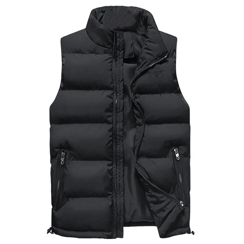 

Practicality men winter waistcoat Warm Sleeveless Winter Jacket Mens Vest Vogue Autumn Casual Coats M-5XL AXP189