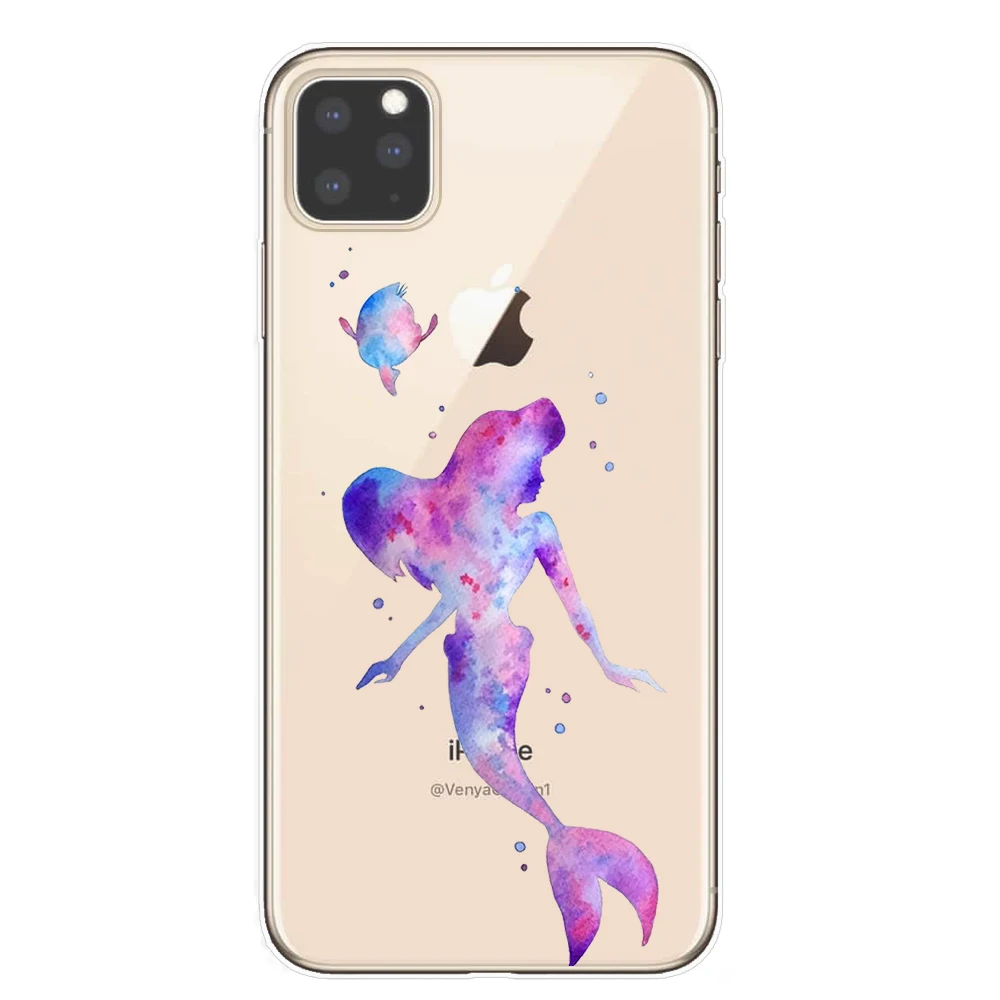 Чехол с русалкой для iPhone 11 Pro XS чехол для MAX XR для iPhone 8 7 6 6S Plus 5S SE чехол