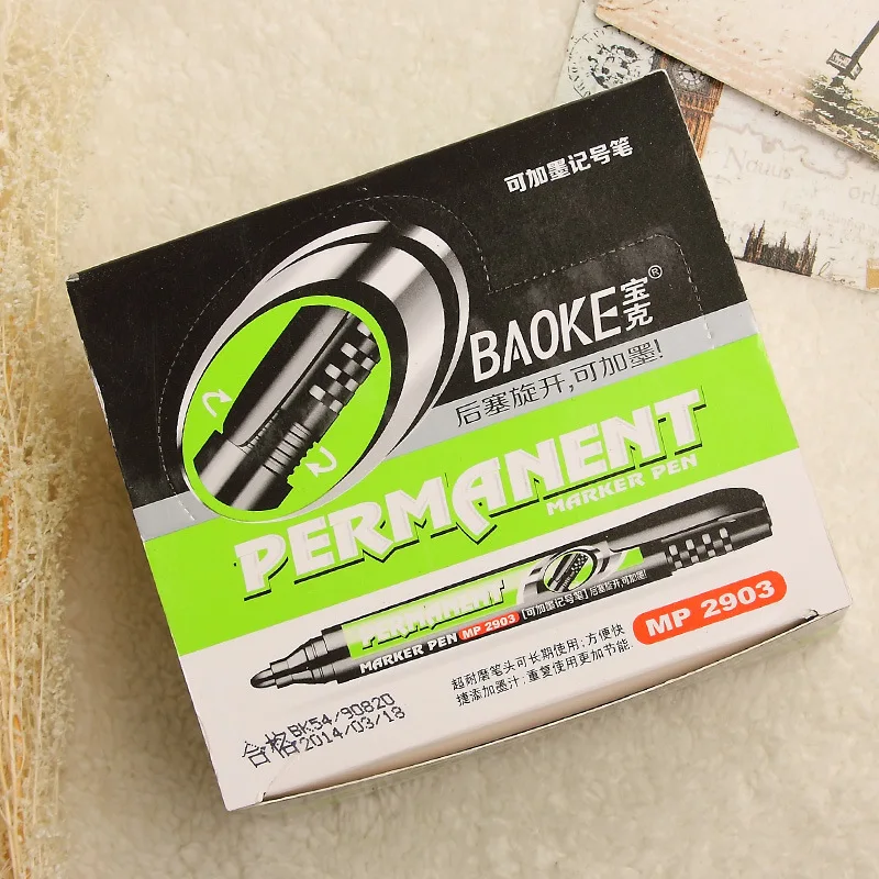 Фломастеры Pemanent 1 шт. фломастеры с большой головкой черные синие красные масляные