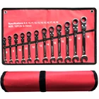 Ключ трещетка набор гаечных ключей, универсальный ключ для ремонта автомобиля, набор гибких торцевых ключей, ручной инструмент.