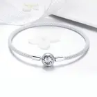 Оригинальный браслет WOSTU из серебра стильные цепочки пробы, 2 100%, 925 пробы, для самостоятельного изготовления шармов, бусин, для женщин, Изящные Ювелирные изделия, подарок