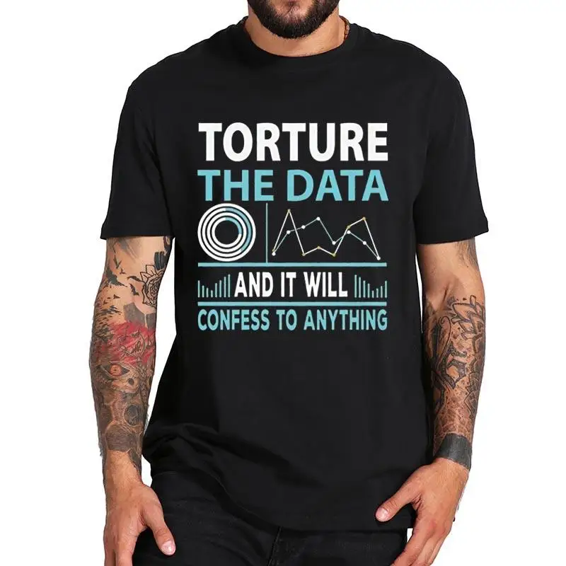 

Пытки данных, и он признается в чем-то, футболка, имитация данных, европейский размер, летние мягкие Топы