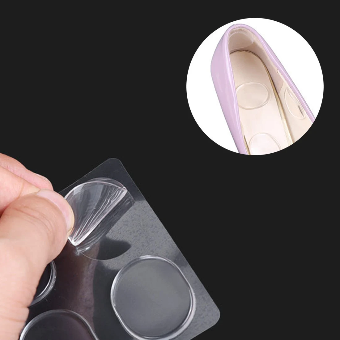 6 шт. из силиконового геля защищающий пятки защитная обувь стелька вкладыш гель