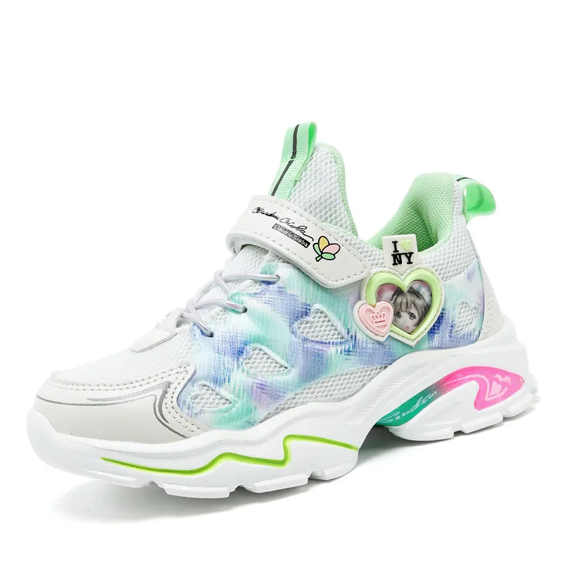 Брендовая детская повседневная обувь модная удобная для девочек дышащие